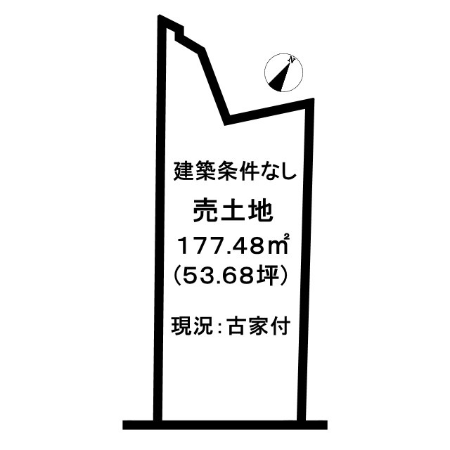 売土地　上矢田町岩田の土地図
