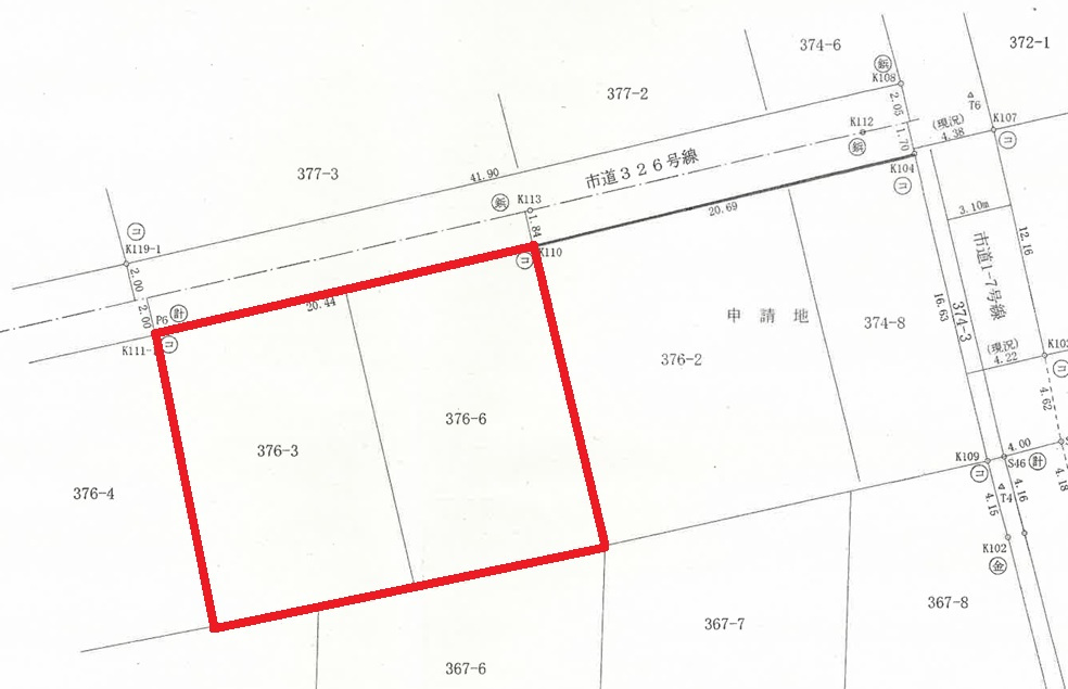 幸手市中川崎土地の画像