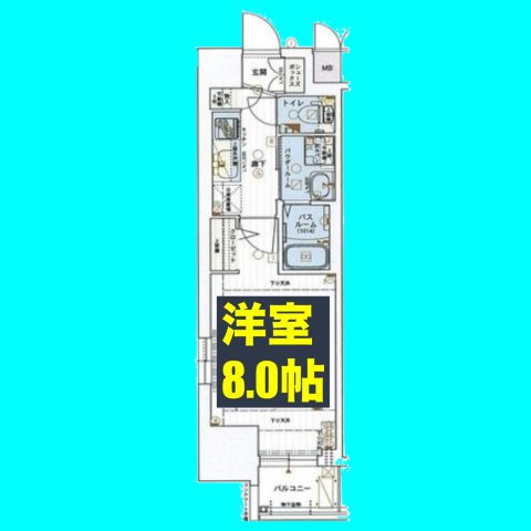 エステムコート名古屋今池アーバンゲートの間取り