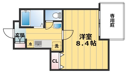 J・シーダ花園の間取り