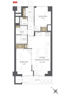 【間取り】北山ハイツ 