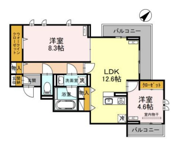 ベルフォルテの間取り|間取図です☆