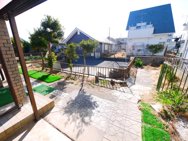 大網白里市北今泉　中古戸建の庭|白里海岸まで徒歩約12分敷地約69坪 5LDK対面式システムキッチン並列2台可能自然豊かな静かな環境