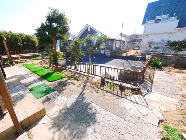 大網白里市北今泉　中古戸建の庭|白里海岸まで徒歩約12分敷地約69坪 5LDK対面式システムキッチン並列2台可能自然豊かな静かな環境