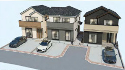 【仲介手数料無料】狭山富士見１４期全３棟　C号棟　狭山市新築住宅西武ハウジングの外観パース