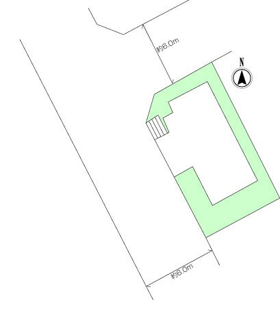 ~角地に面した広々とした土地~鴨居一丁目建築条件無し売地の画像