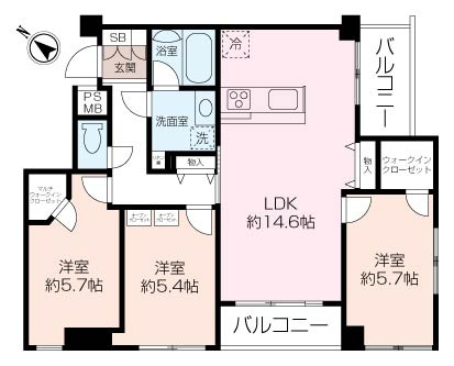 ネオハイツ楠町～リ ノ ベ ー シ ョ ン物件～の画像