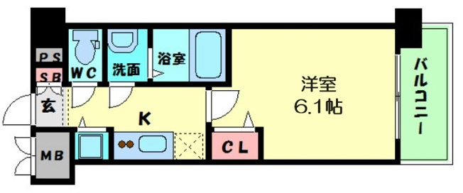 【間取り】 | プレサンス京町堀ノース