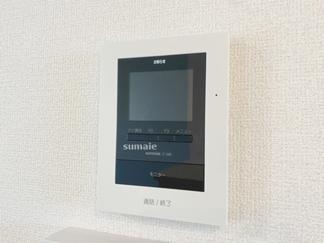 メゾンアイリス ココアのセキュリティ|安心のモニター付きインターホン☆