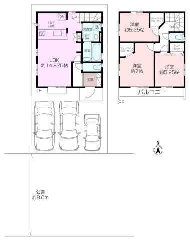 岩戸4丁目新築一戸建て　全2棟の画像