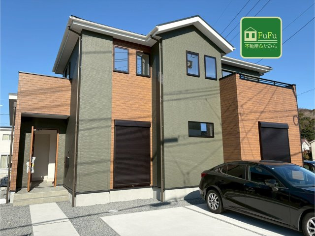 京都郡苅田町大字苅田3期　新築一戸建ての外観|注文住宅のようなスタイリッシュなデザイン♪
【苅田町　新築戸建て】