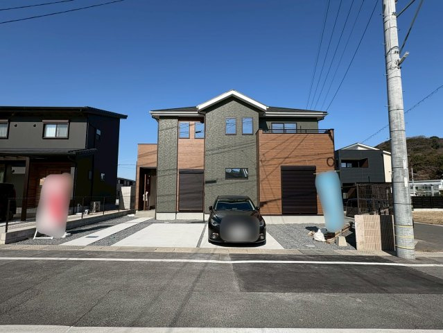 京都郡苅田町大字苅田3期　新築一戸建ての外観|駐車場は並列3台駐車可能♪
【苅田町　新築戸建て】