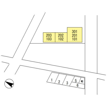 ハイツミレムの区画図