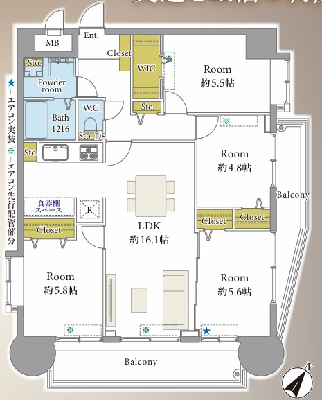 エスポワール吉塚の間取り