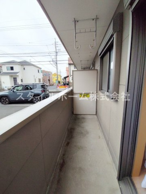 【バルコニー】 | エスポワール・Ⅱ | 暖かな日差しのふりそそぐバルコニー