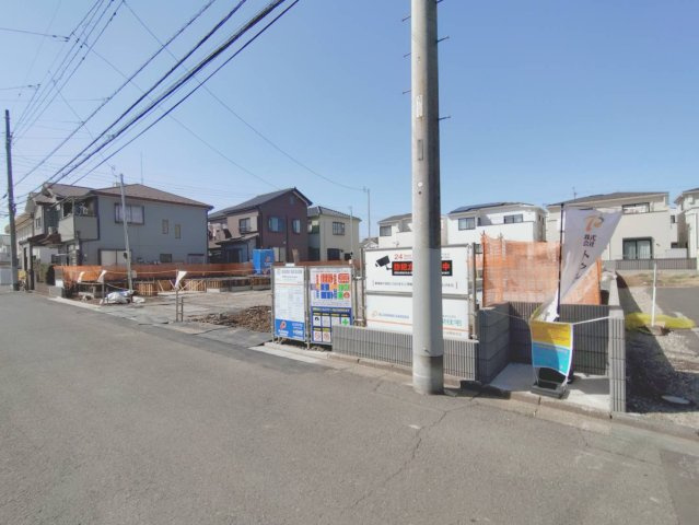【前面道路含む現地写真】 | 川越市藤原町　新築戸建て　全5棟