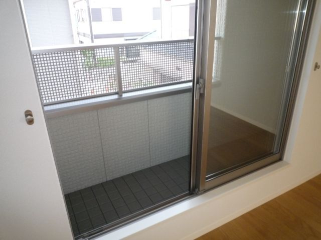 グリーンフォレストA棟のバルコニー