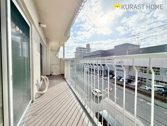 京都四条グランドハイツ　4階のバルコニー