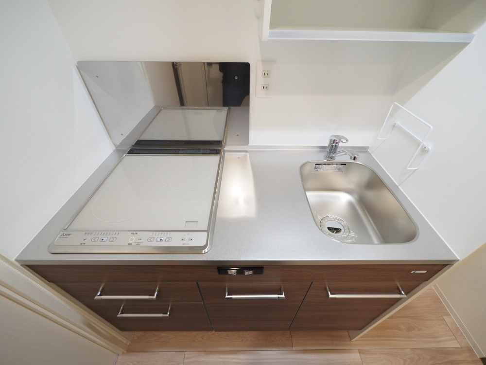 大阪市城東区放出西３丁目の賃貸マンションのキッチン