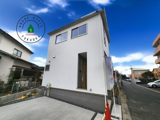 糟屋郡粕屋町柚須第2-１棟（１号棟）の外観|デザイン性のある外観です。