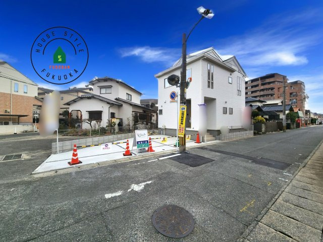 糟屋郡粕屋町柚須第2-１棟（１号棟）の前面道路含む現地写真|見学の時間などお気軽にお問い合わせ下さい。