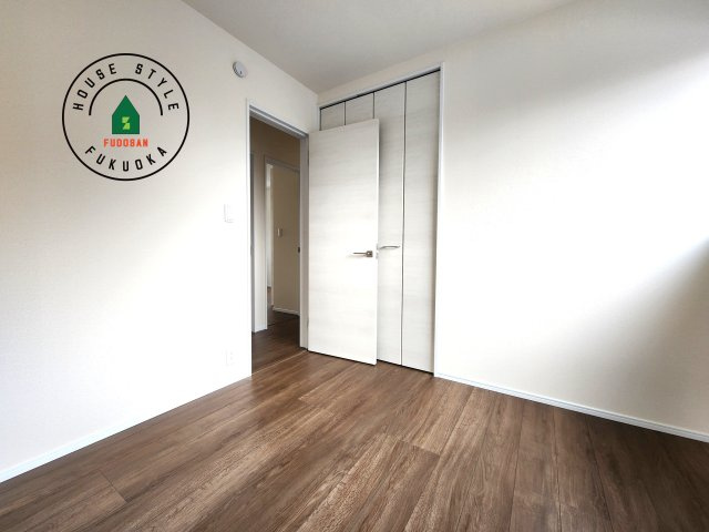 糟屋郡粕屋町柚須第2-１棟（１号棟）の和室|将来的に、琉球畳を引きまして和室風にすることも可能です。