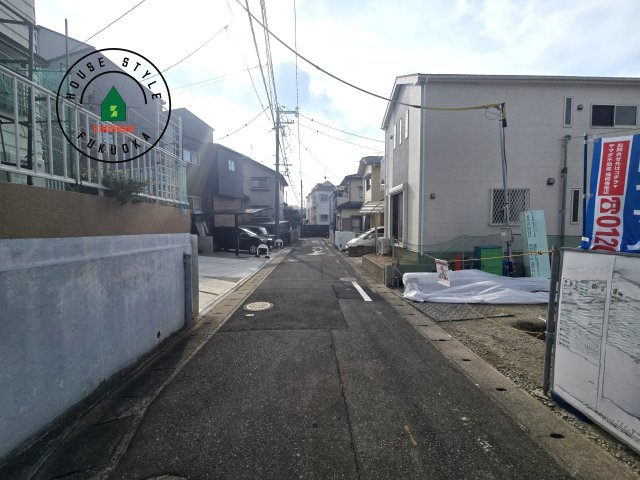 福岡市東区香椎駅東１丁目第4-1棟（１号棟）の前面道路含む現地写真|前面道路です。