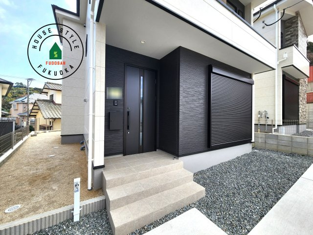 糟屋郡志免町桜丘３丁目第5-２棟（2号棟）の外観：施工例|おでかけの時も帰った時も、「我が家」を最初に感じでもらえる素敵な空間に。