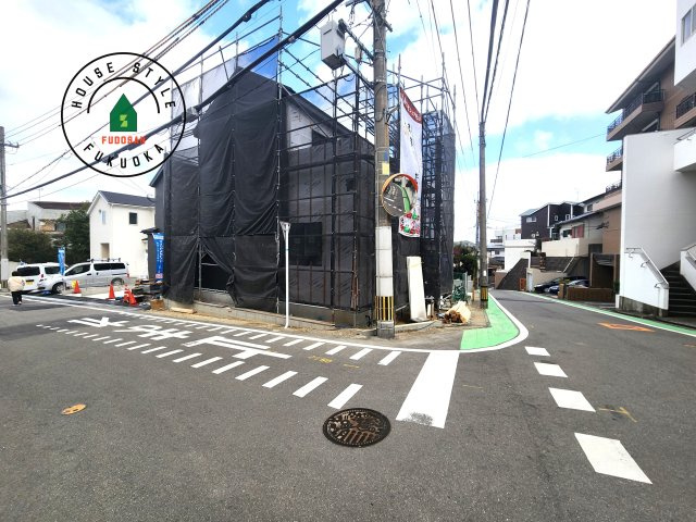 福岡市中央区笹丘２丁目第1-5棟（4号棟）の外観|デザイン性のある外観です。