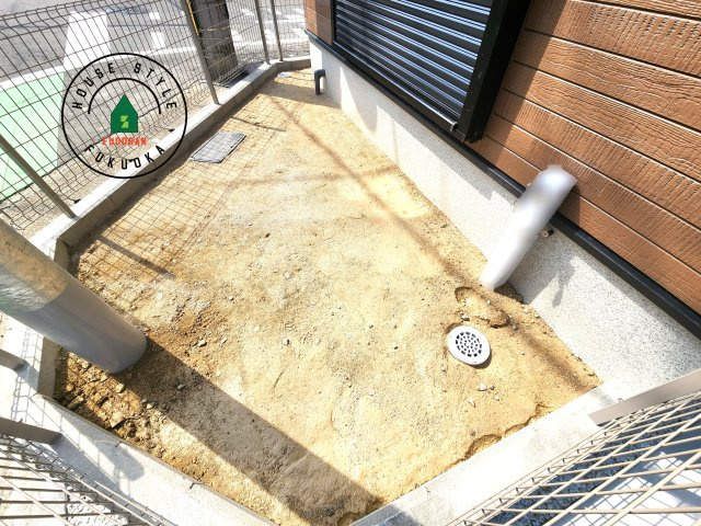 福岡市中央区笹丘２丁目第1-5棟（4号棟）の庭|お庭で自由な時間を過ごせます。