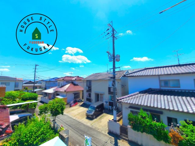 福岡市中央区笹丘２丁目第1-5棟（4号棟）の展望|窓から緑が見える物件も魅力的です。