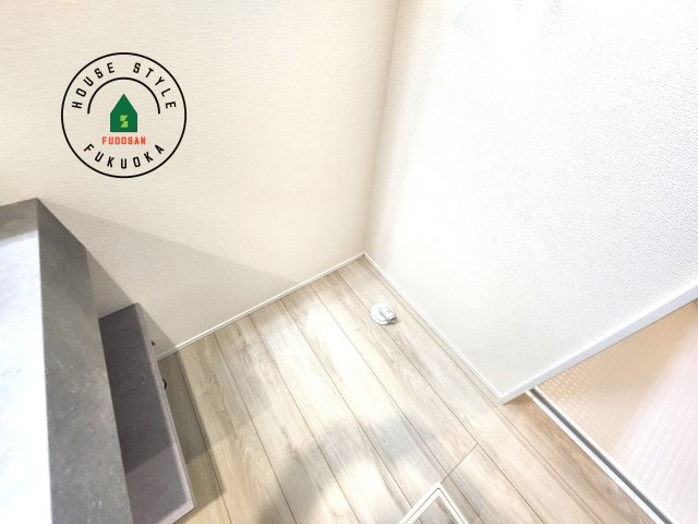 福岡市中央区笹丘２丁目第1-5棟（4号棟）の内観：施工例|ランドリースペースとなります。広々して有効的にご使用できます。 