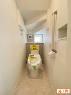 【内観：施工例】 | 横浜市汲沢　新築一戸建て　全1棟 | 同施工会社施工例（階段）