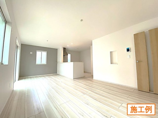 【内観：施工例】 | 横浜市汲沢　新築一戸建て　全1棟 | 同施工会社施工例（洗面）