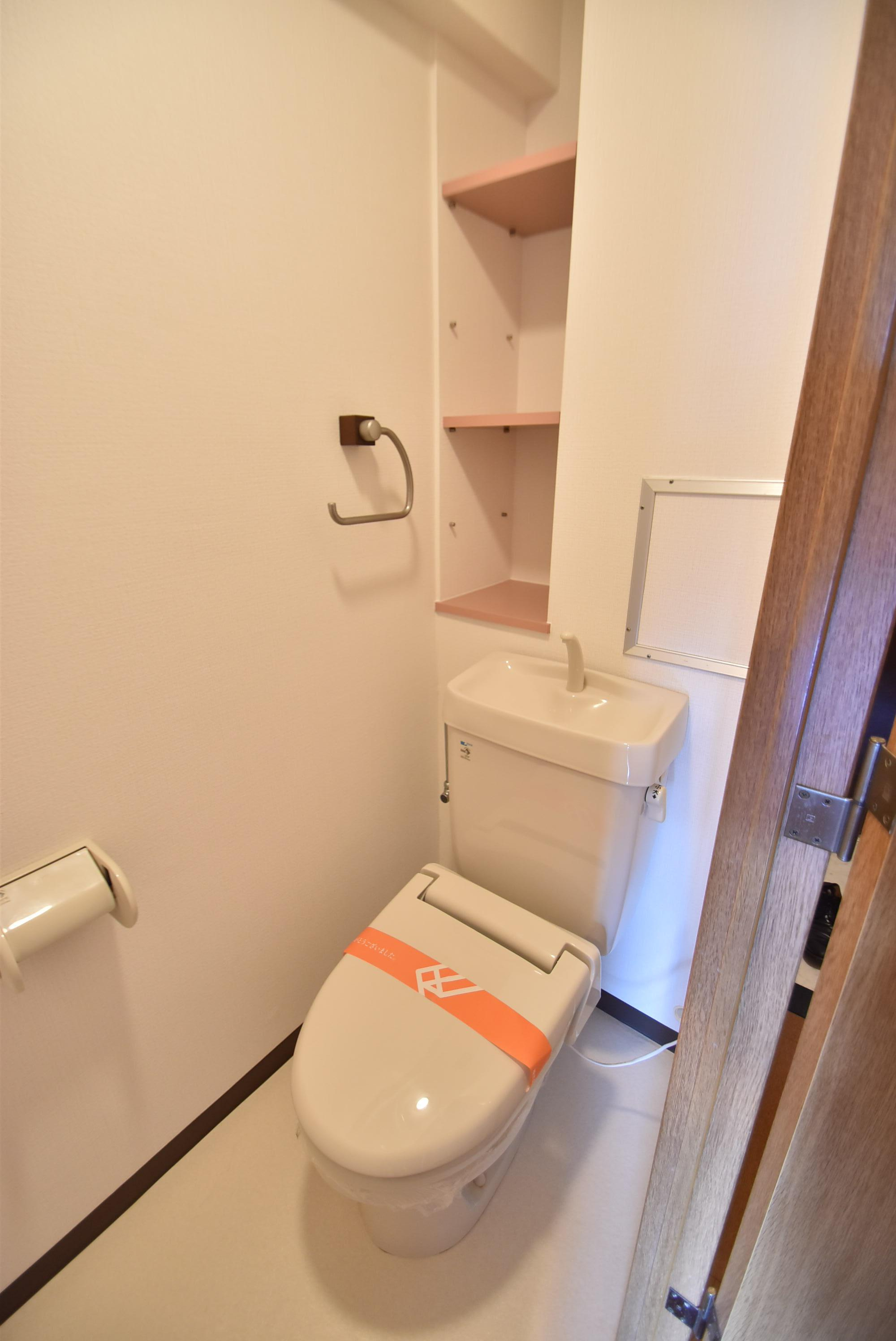 大阪市城東区中央１丁目の賃貸マンションのトイレ