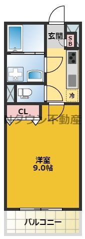 【間取り】 | サンライズ亀島 | 間取りです。