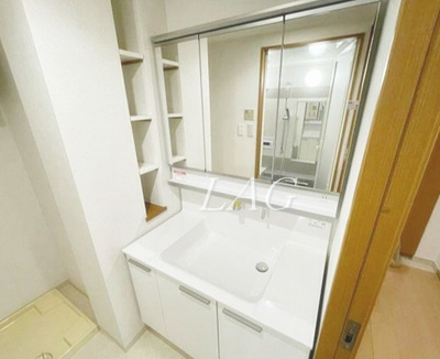 【洗面所】 | グリーンパーク日本橋Ｄｅｕｘ | 洗面台です。