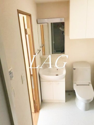 【洗面所】 | グラシュー・１ | 独立洗面台です。