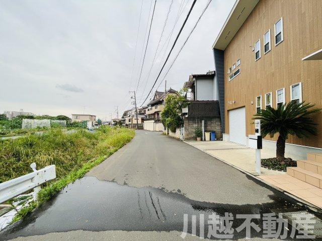 高台の眺望を365日楽しめる土地の前面道路含む現地写真|前面道路含む現地写真です
