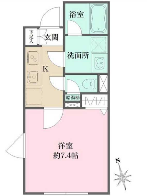 アトリオフラッツ三軒茶屋North　フリーレント　礼金０　新築の間取り