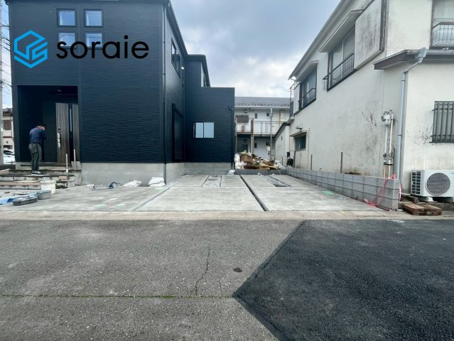 狭山市北入曽22期　新築戸建ての駐車場|3月30日撮影
