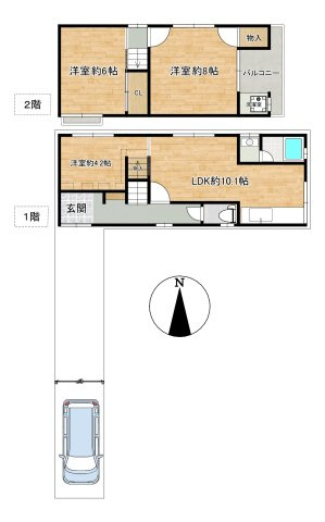 【間取り】の画像