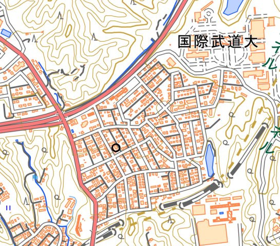 勝浦市墨名1棟アパートの地図