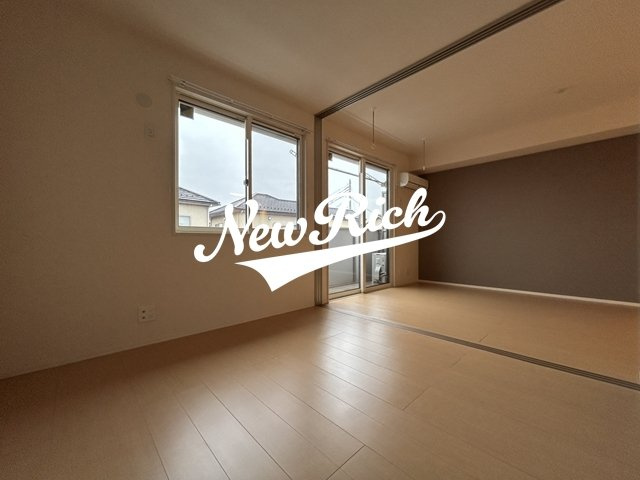 高崎市上大類町のアパートのバルコニー