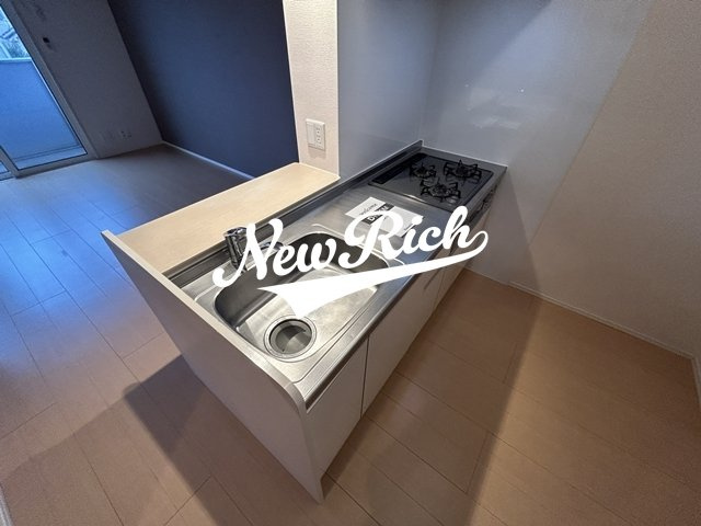 高崎市上大類町のアパートのキッチン