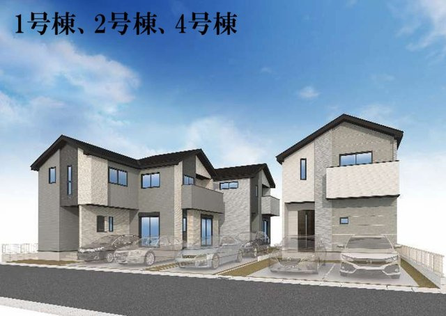 LIGARE　所沢市東狭山ケ丘7期　全５棟　の外観パース