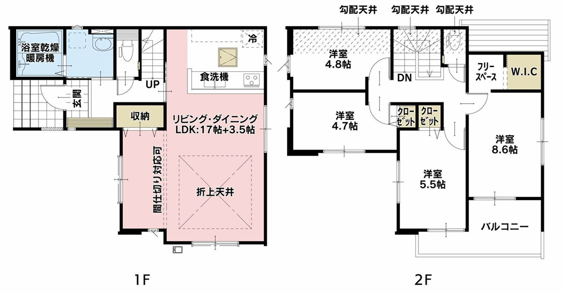 LIGARE　所沢市東狭山ケ丘7期　全５棟　の間取り