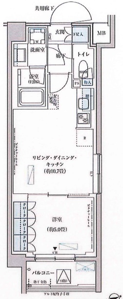 パークアクシス文京本郷の間取り