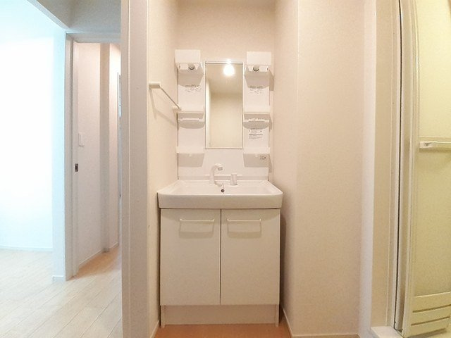 ハッピーフィールドあじさい館の洗面所|脱衣スペースもあります