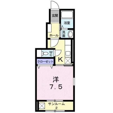 グランツ町村Ⅱの間取り